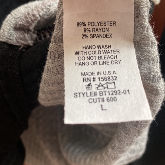 BellanBlue Waffle weave color block shades black, gray and white. NWT / Size Lg. - Picture 9 of 12